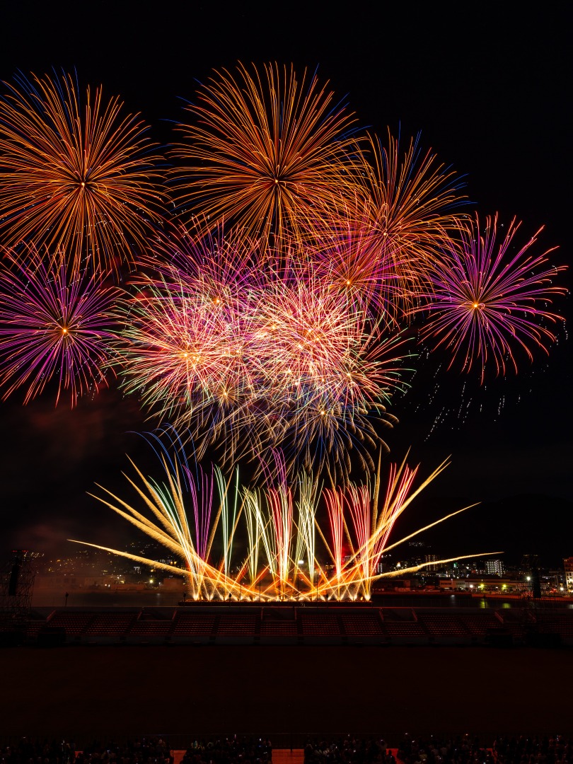 Wasshoi Hyakuman Summer Festival Eve Kitakyushu SUGOI Fireworks 2024 