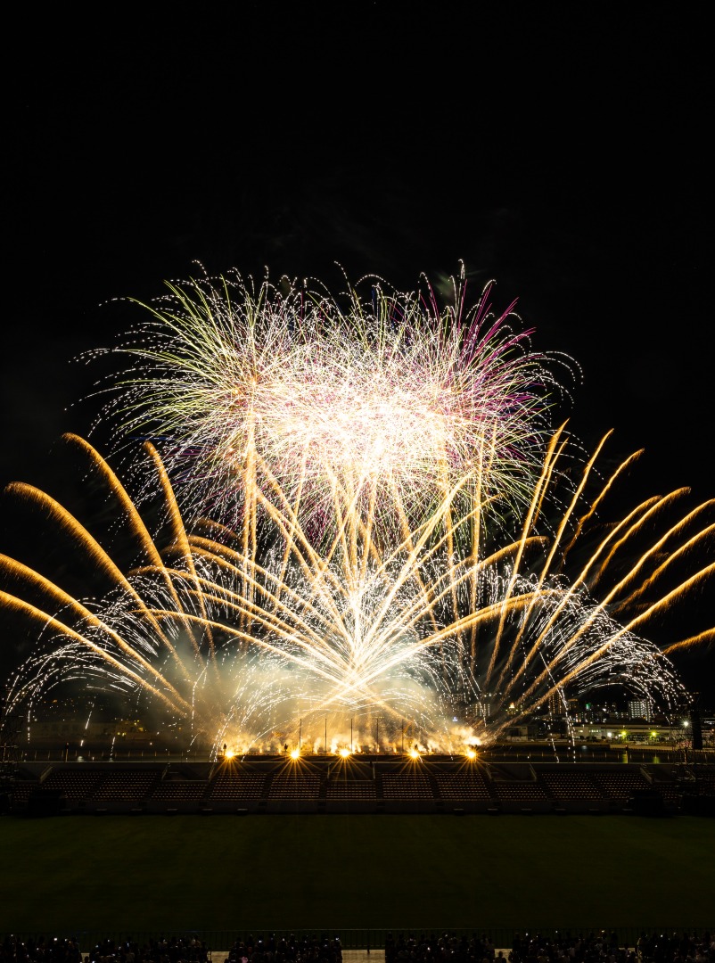 Wasshoi Hyakuman Summer Festival Eve Kitakyushu SUGOI Fireworks 2024 