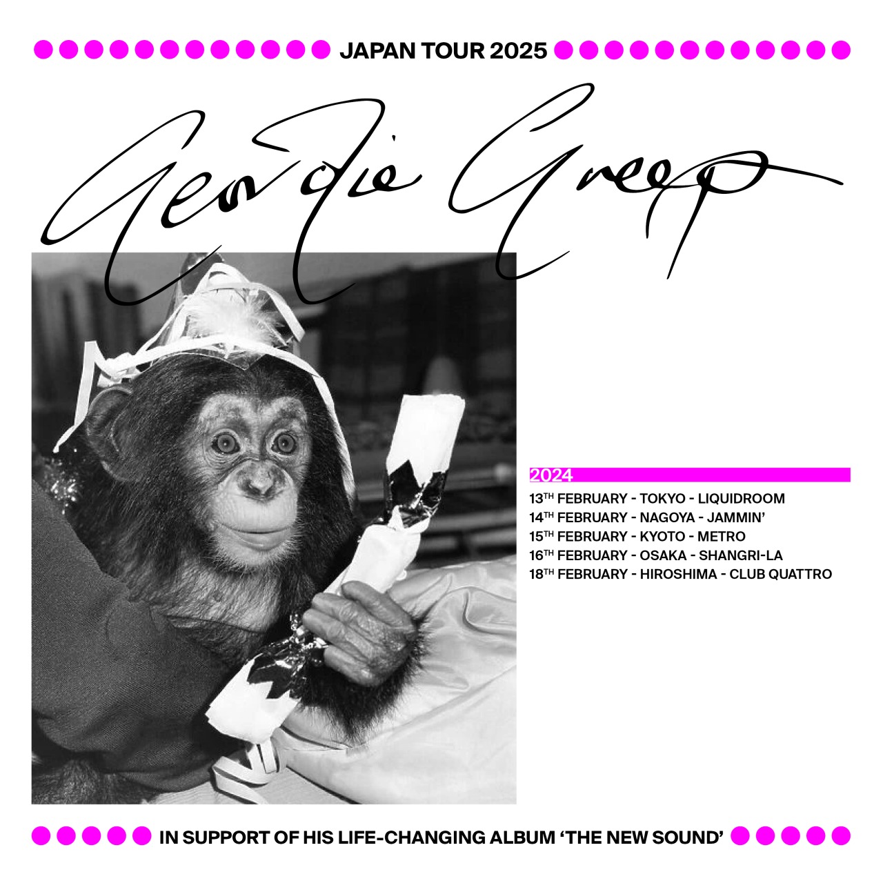 GEORDIE GREEP JAPAN TOUR 2025