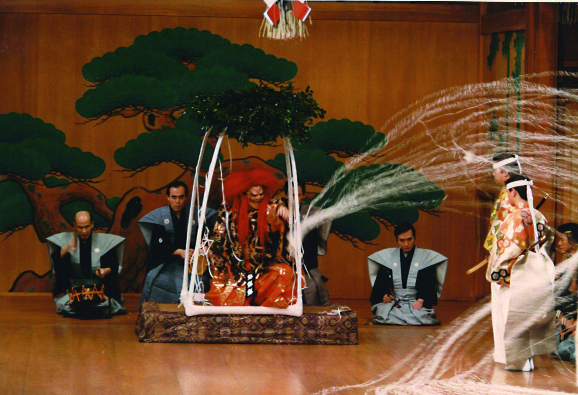 Japanese Traditional Mask Play - Yozakura-Noh