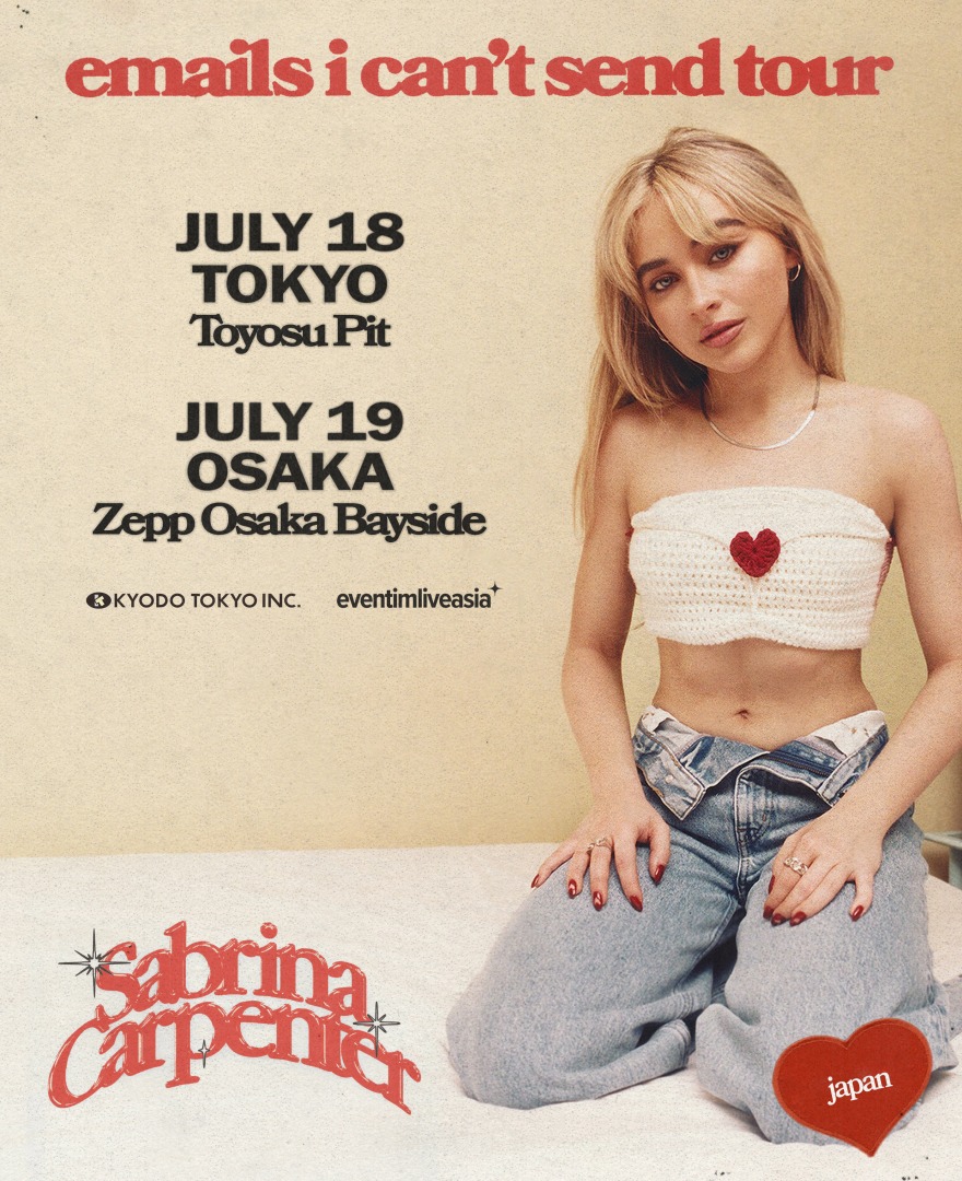Sabrina Carpenter / emails i can't send Japan Tour Verified