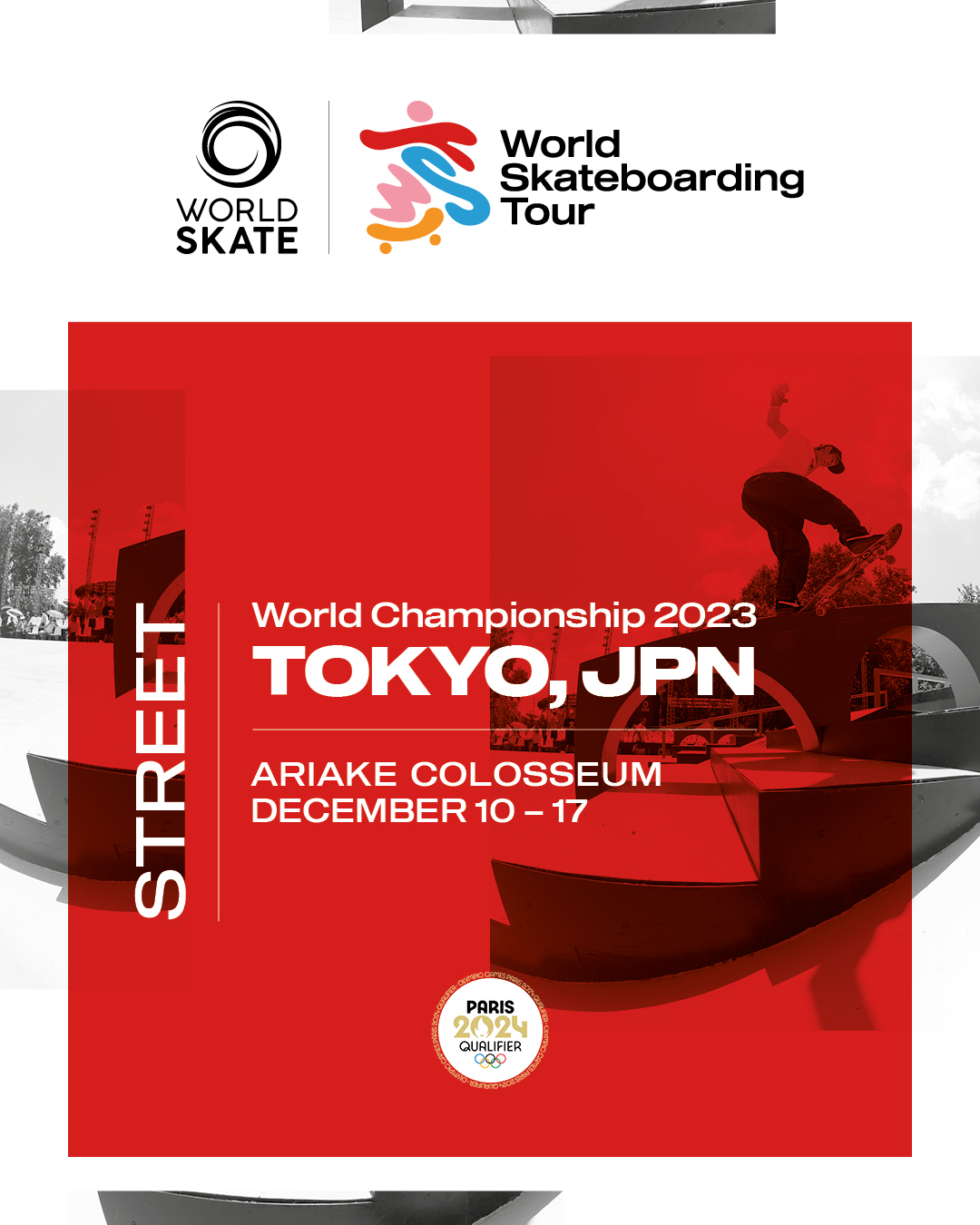 1 Day Ticket 1216 World Skateboarding Tour Tokyo Street 2023 World Championship Verified 2555