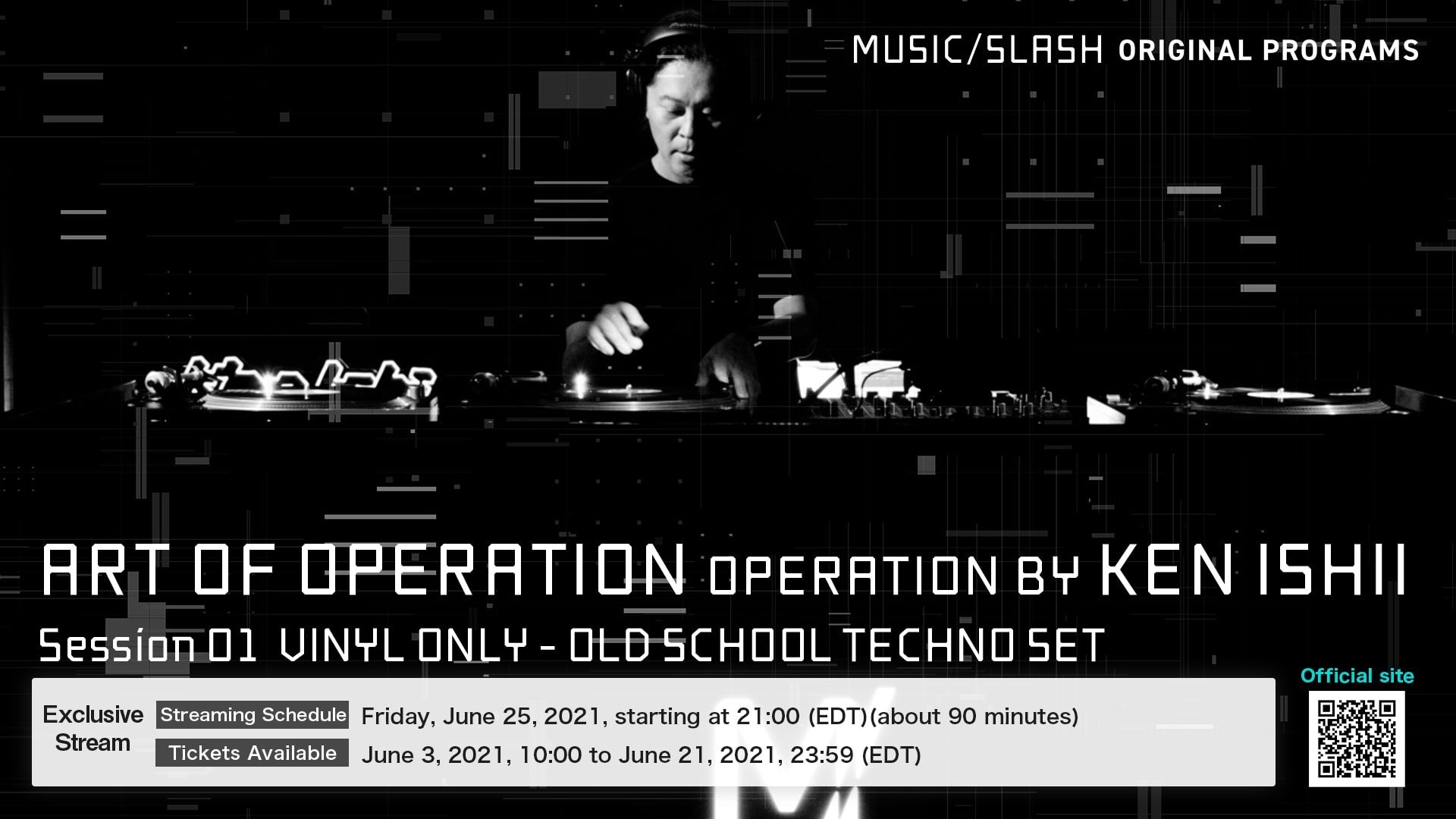 [MUSIC/SLASH] KEN ISHII / ART OF OPERATION VINYL ONLY - OLD SCHOOL TECHNO SET Session 01